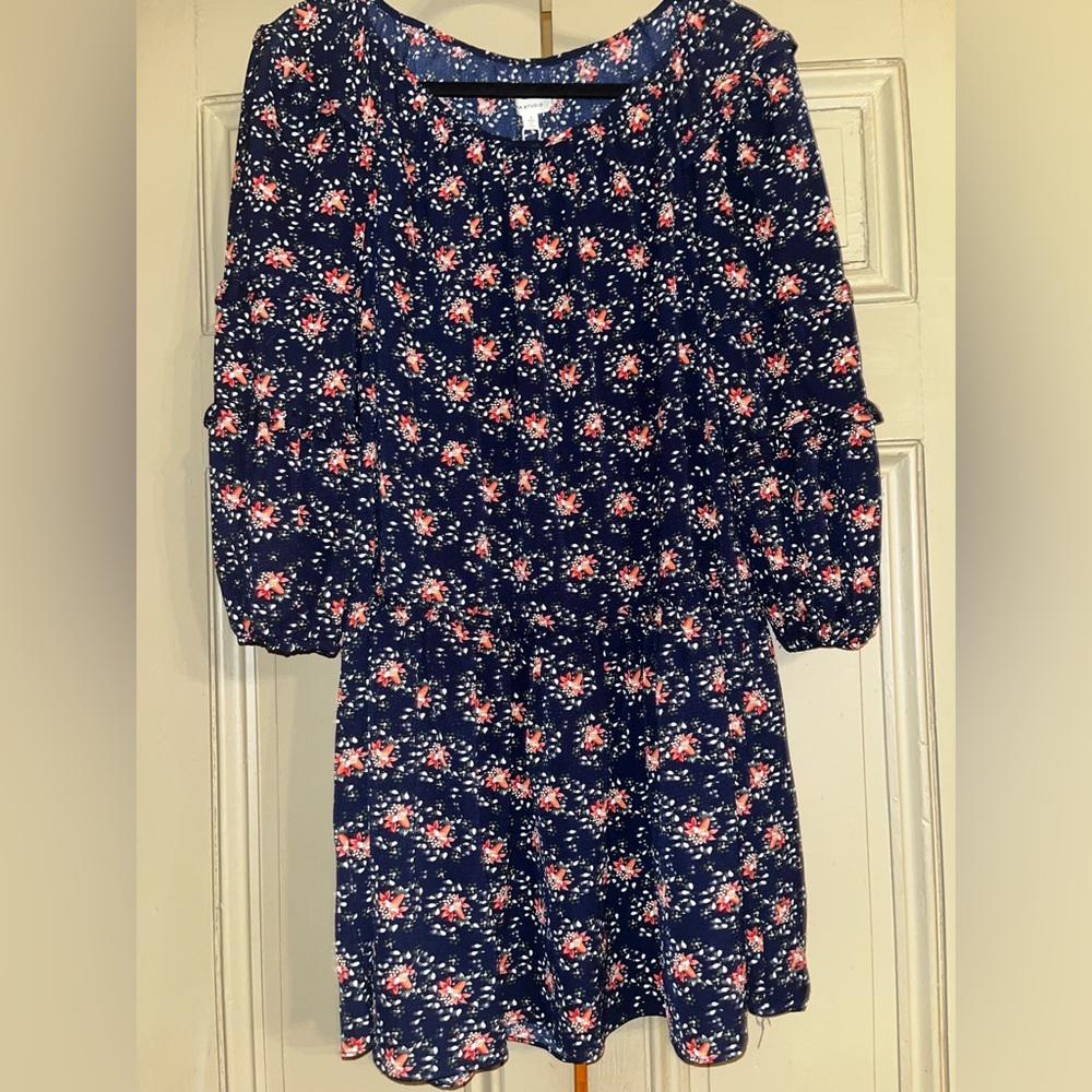Size Small Floral Navy Dress